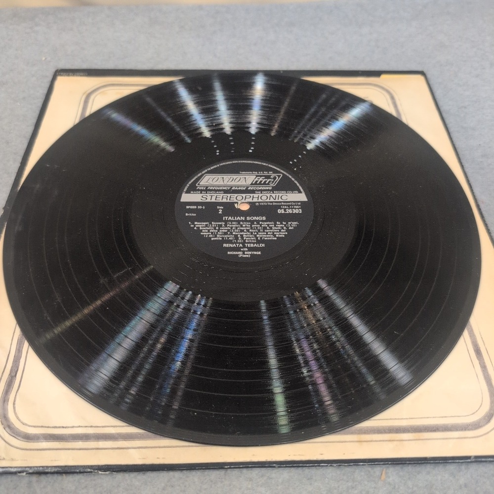 Renata Tebaldi in Concert Richard Bonynge Piano London fffr Vinyl LP OS 26303 - Picture 5 of 6